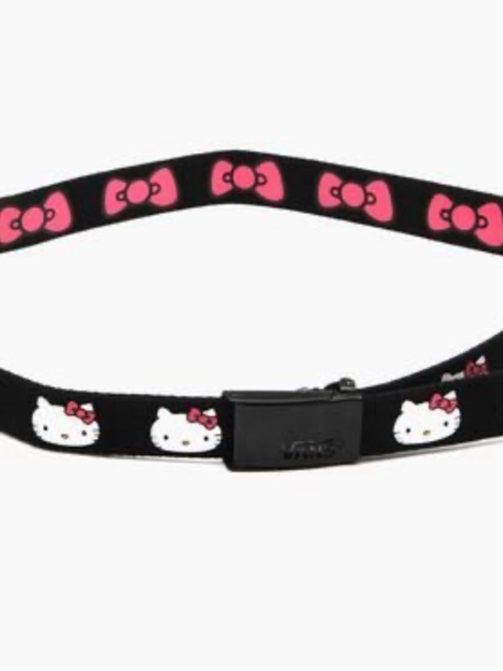 Rare Hello Kitty Black Belt with Pink Bow Accents